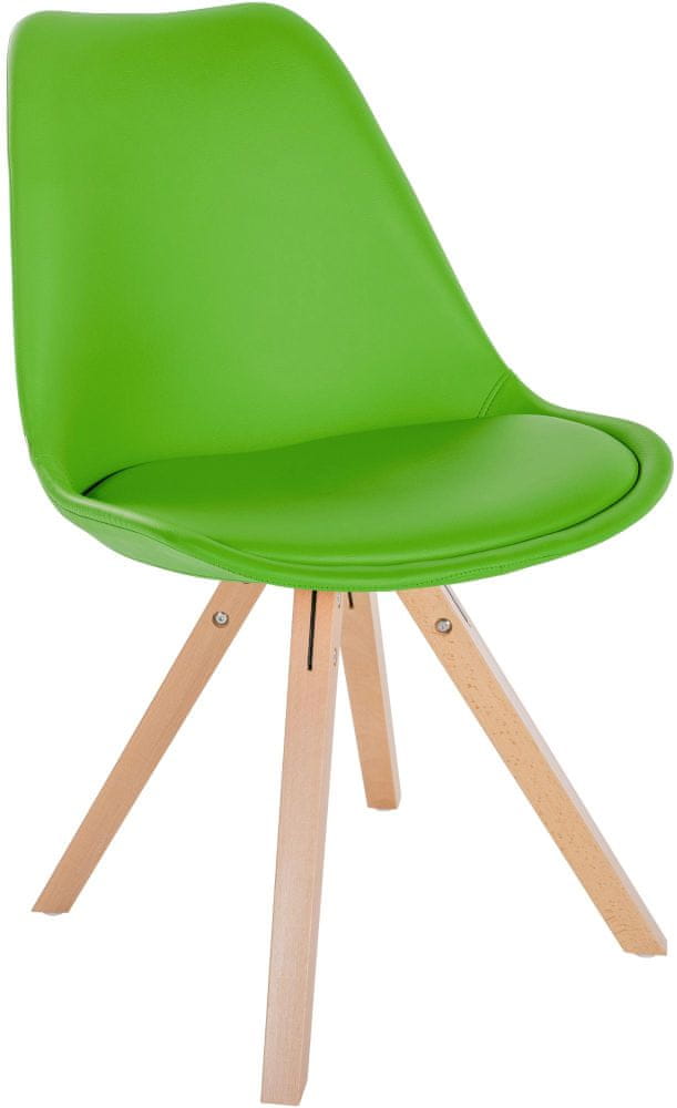 BHM Germany Jedálenská stolička Sofia II, syntetická koža, zelená